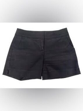 Cache Women's Dark Blue Mid-Rise Tailored Shorts